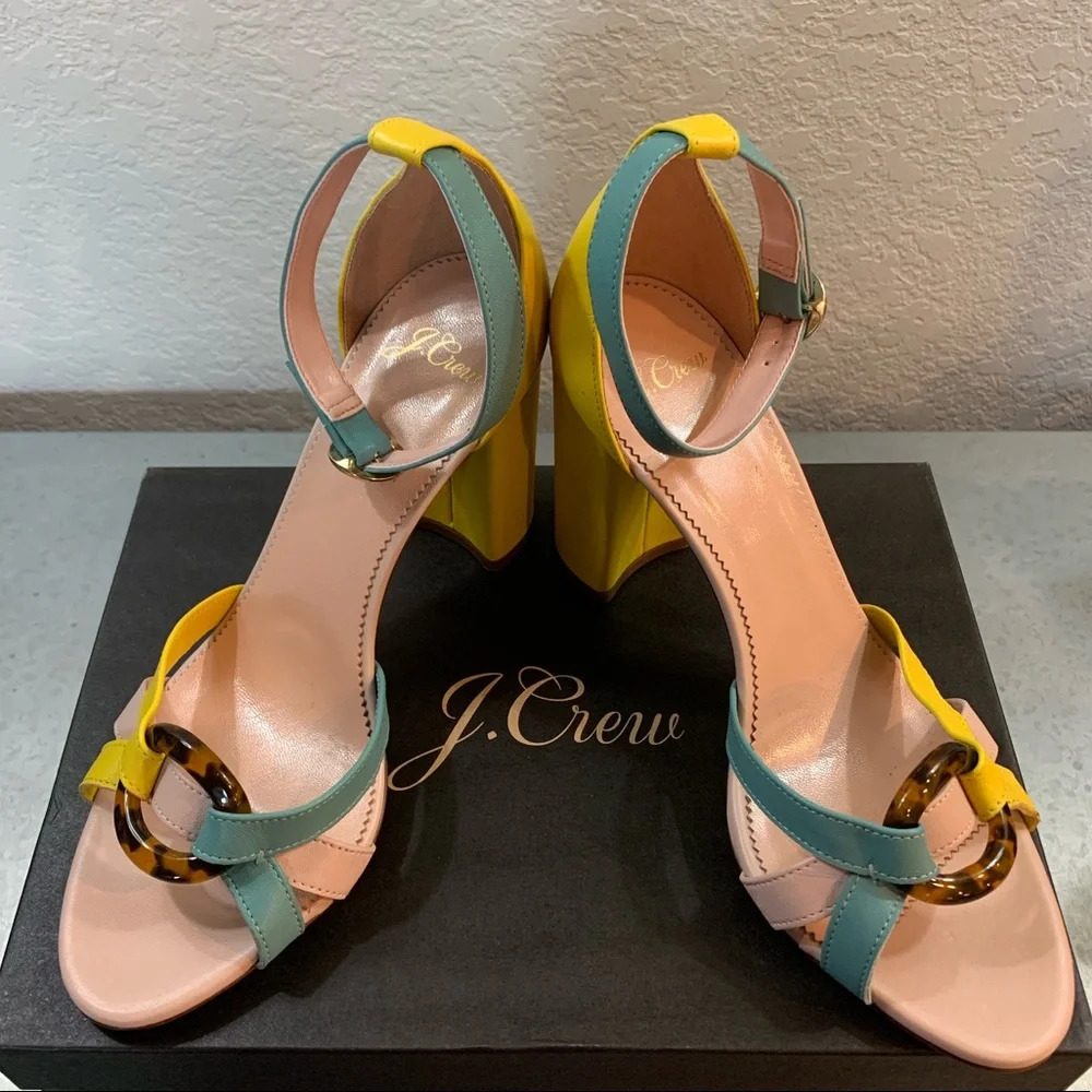 Stella heels colorblock leather tortoise - Picture 3 of 7